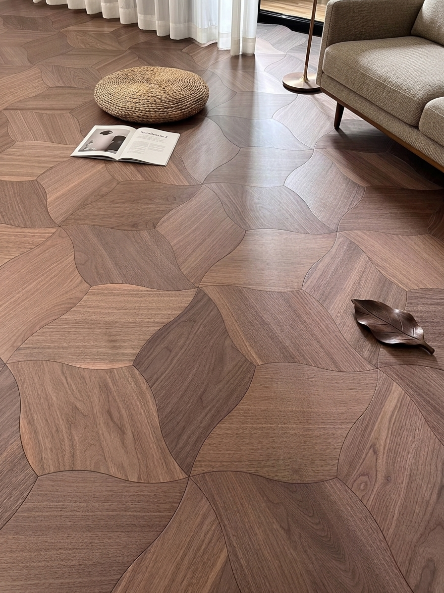 Small Leaf Parquet — N. American Black Walnut