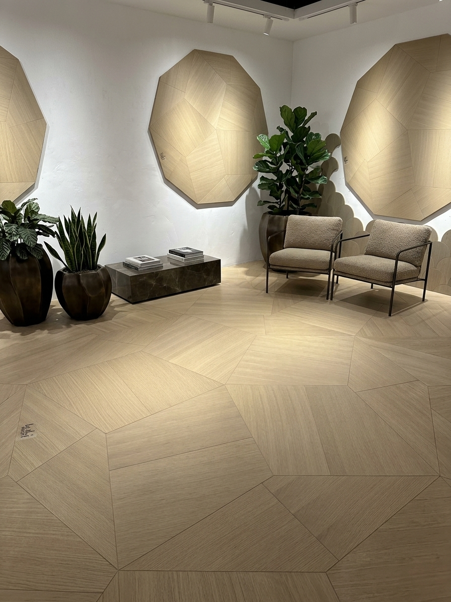 Octagon Geometric — Oak