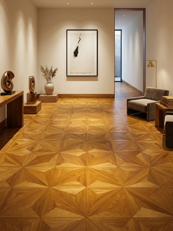 Diamond Geometric — Teak