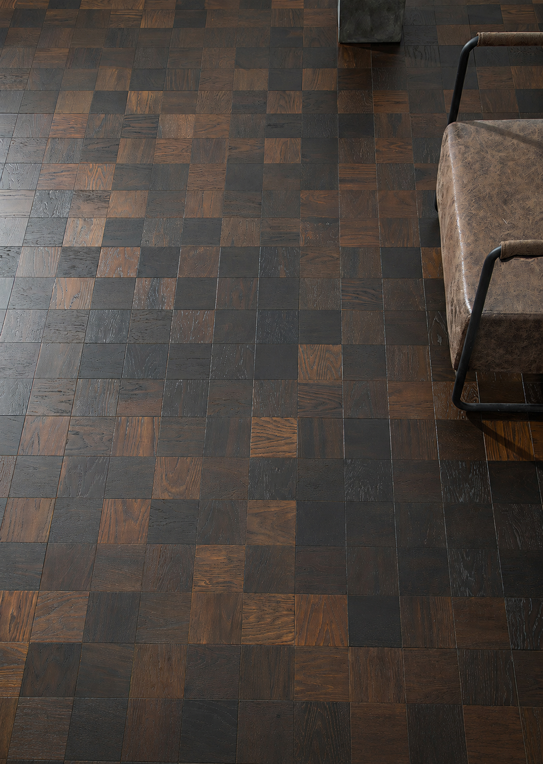 Chessboard Geometric — Oak